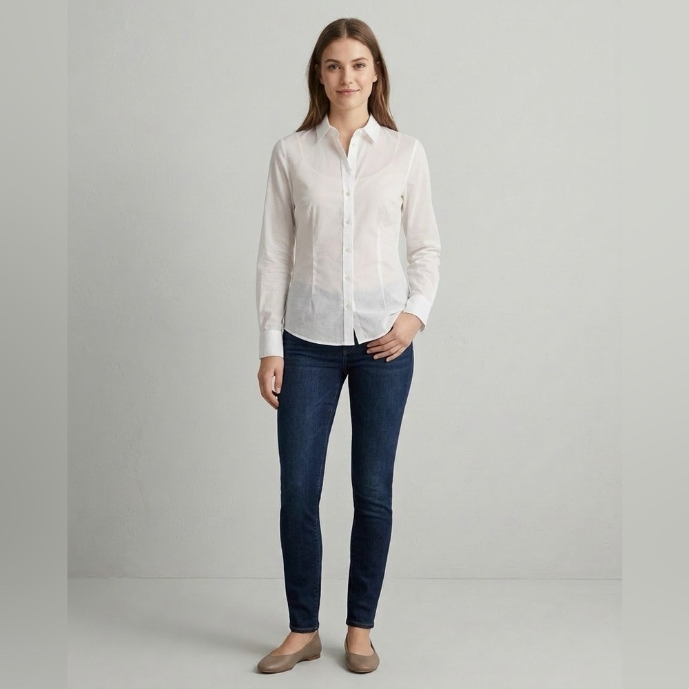 H&M Size  4 white dress shirt